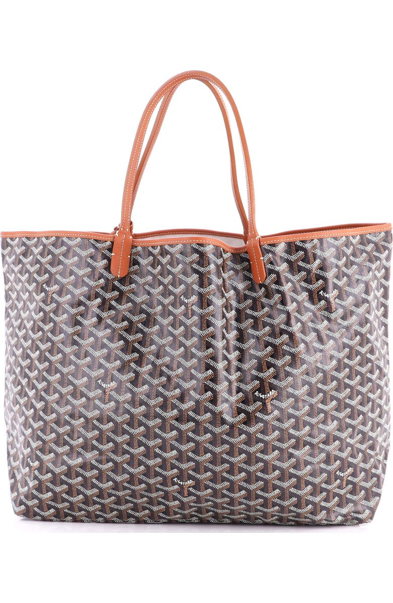 Pre-Owned Goyard Saint Louis Tote Coated Canvas GM, Alternate, color, Black