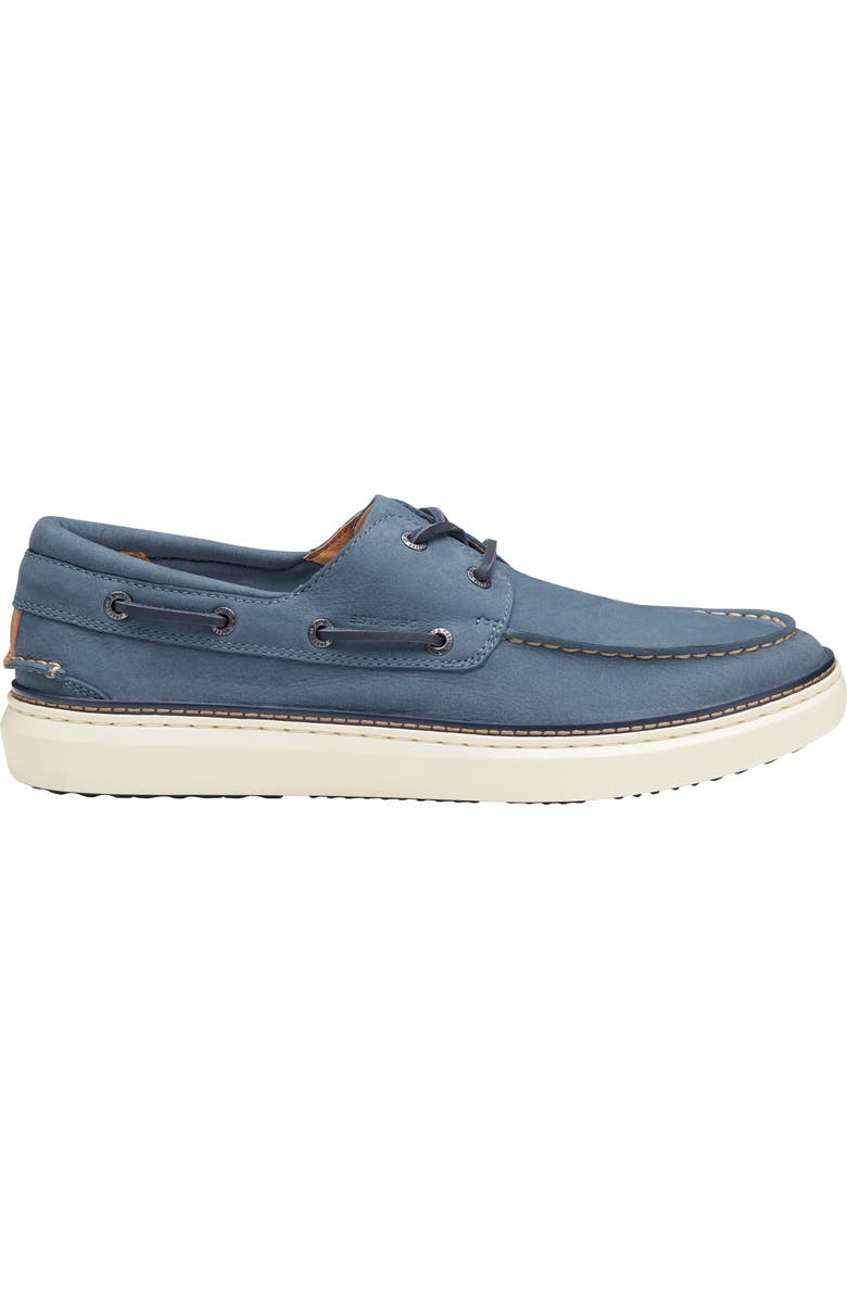 Johnston & Murphy McGuffey 2 Moc Toe Boat Shoe, Alternate, color, Denim Nubuck