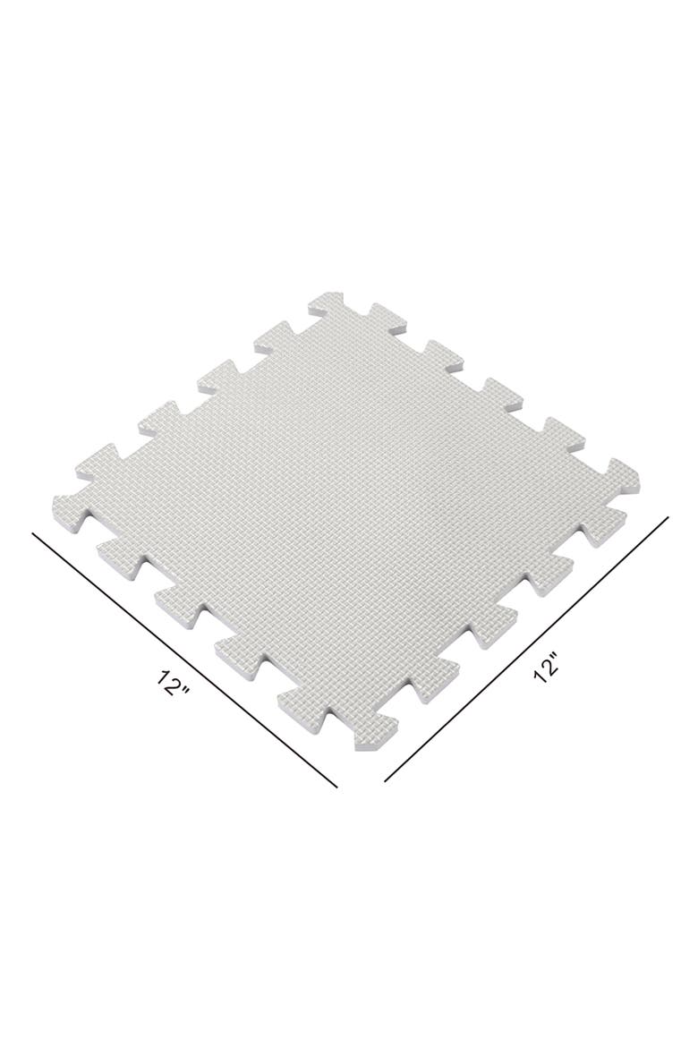 12 Soft Foam Floor Tiles Bluegreywhite, Interlocking Mat, Alternate, color, Multicolored