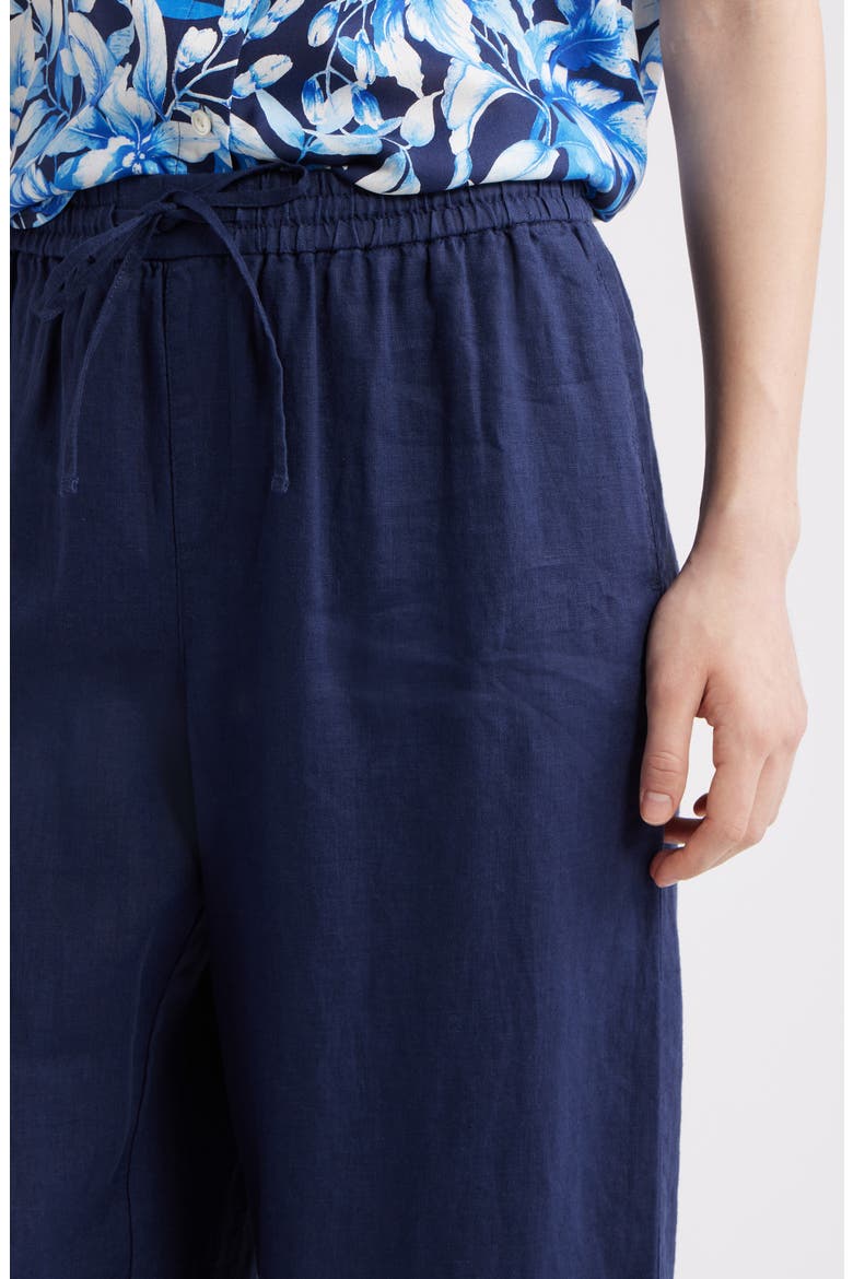 Two Palms Easy Linen Drawstring Pants, Alternate, color, COASTLINE