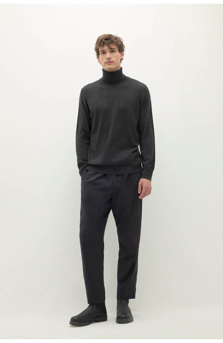 NAKED CASHMERE Nicholo Cashmere Turtleneck, Main, color, Charcoal