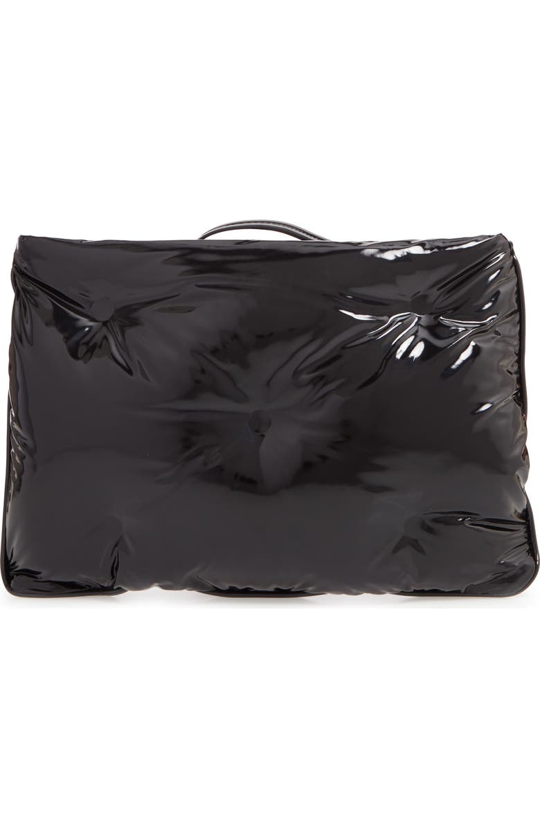 Maison Margiela Glam Slam Patent Faux Leather Wristlet, Alternate, color,