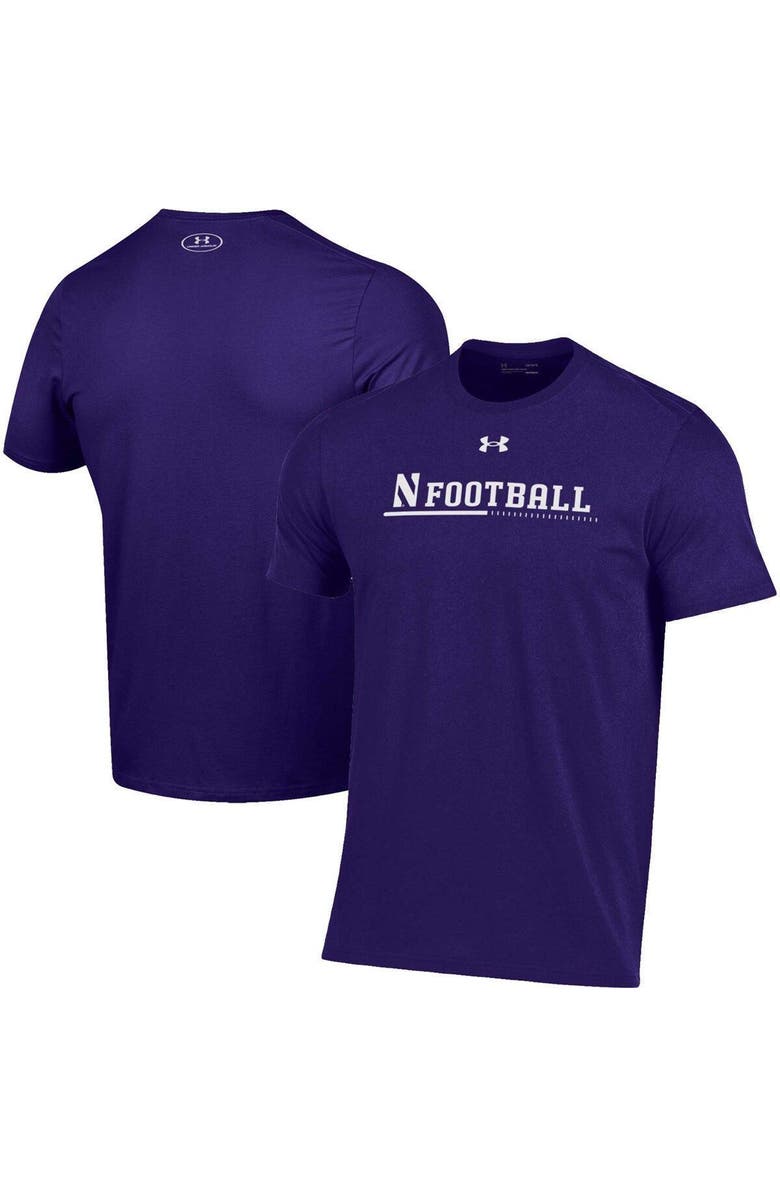Under Armour Men's Under Armour Purple Northwestern Wildcats 2022 Sideline Football Performance Cotton T-Shirt, Main, color, 
