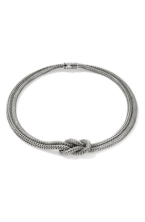 John Hardy Love Knot Necklace, 10mm In Silver