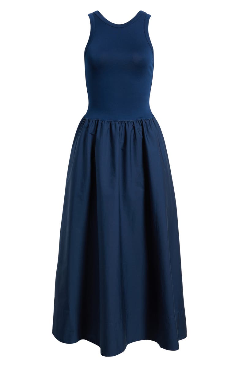 Polo Ralph Lauren Mixed Media Sleeveless Dress, Main, color, East Side Royal