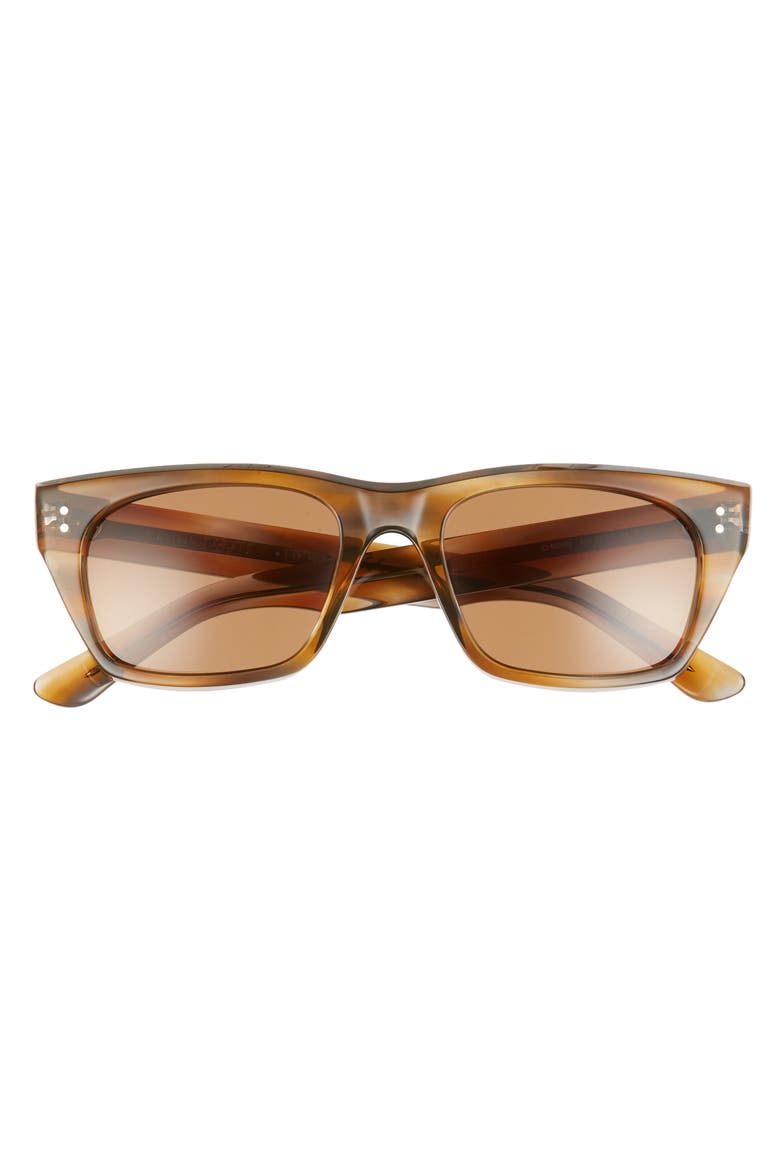 53mm Rectangle Sunglasses, Alternate, color, COLOURED HAVANA