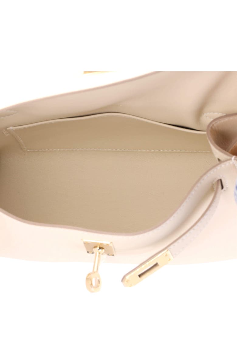 Pre-Owned Hermes Kelly Pochette Swift, Alternate, color, Craie