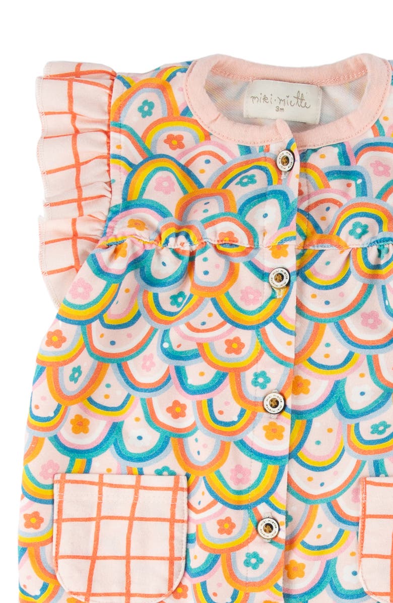 Miki Miette Ada Print Ruffle Romper, Alternate, color, 