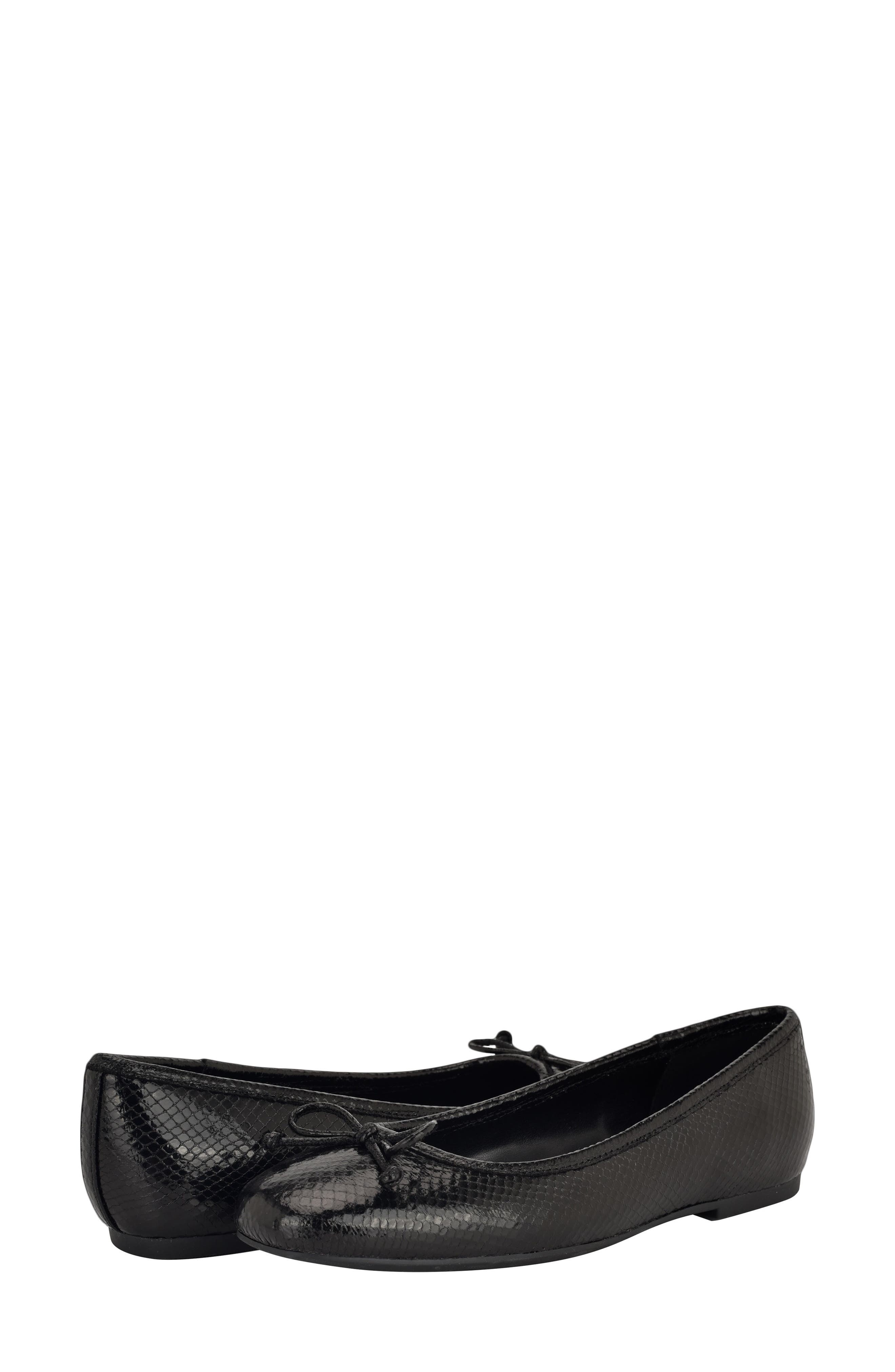 Calvin Klein Bronte Ballet Flat, Alternate, color, Black Print