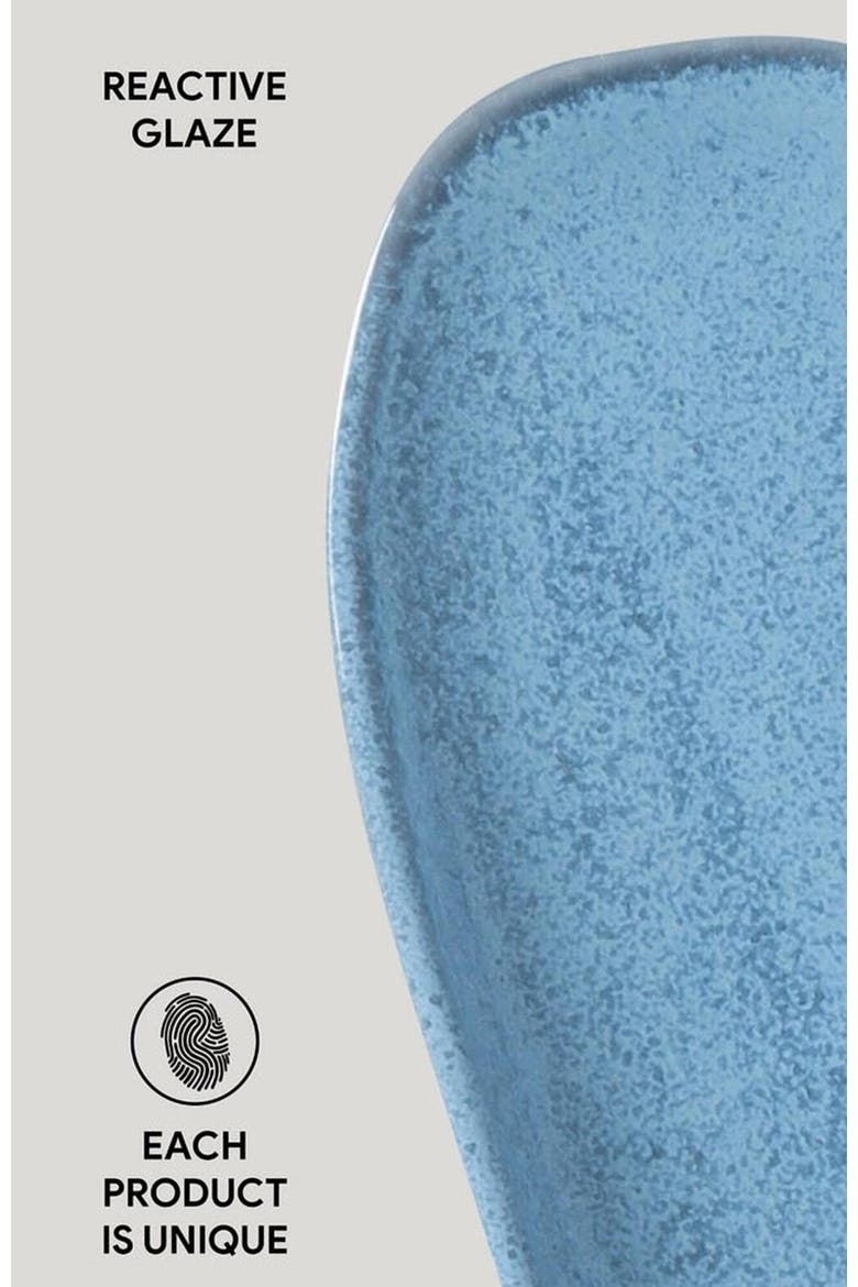 Shallow Organic Oval Platter Large Set of 4, Alternate, color, Breeze