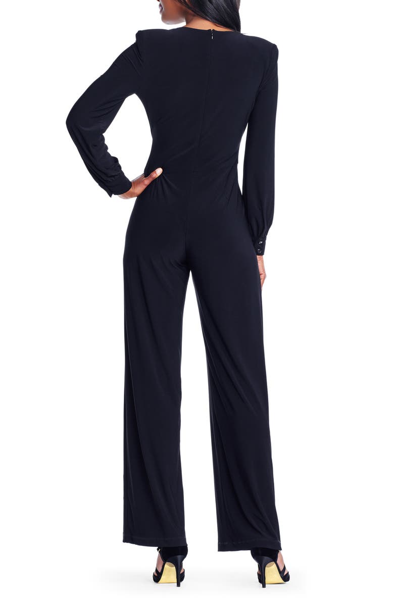 Adrianna Papell Long Sleeve Matte Jersey Jumpsuit, Alternate, color,