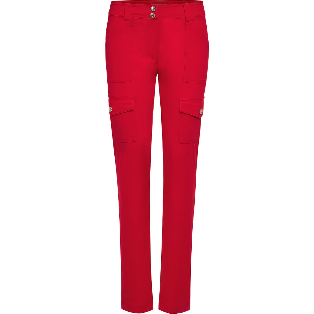 Anatomie The Kate Skinny Cargo Pant in Atomic Red