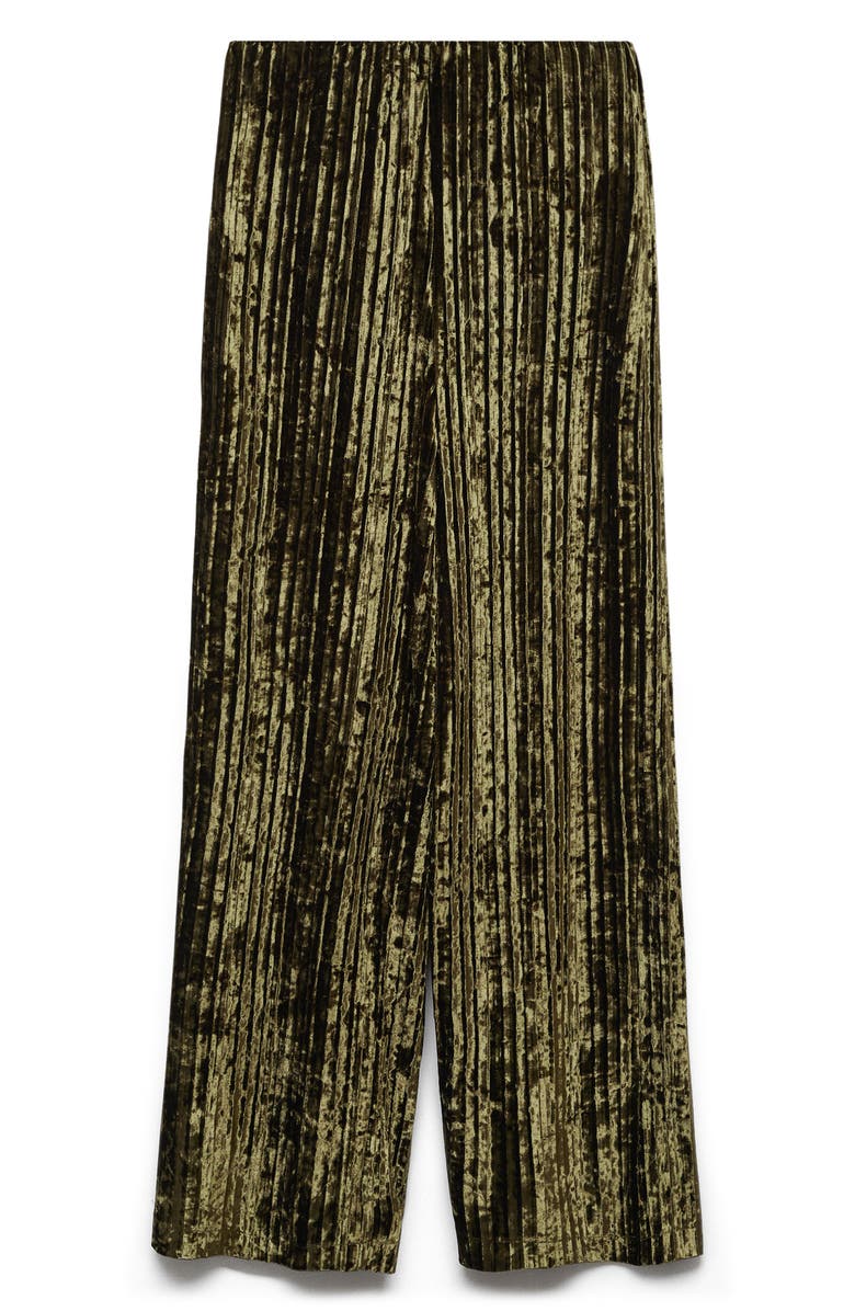 MANGO Velvet Straight Leg Pants, Alternate, color, 