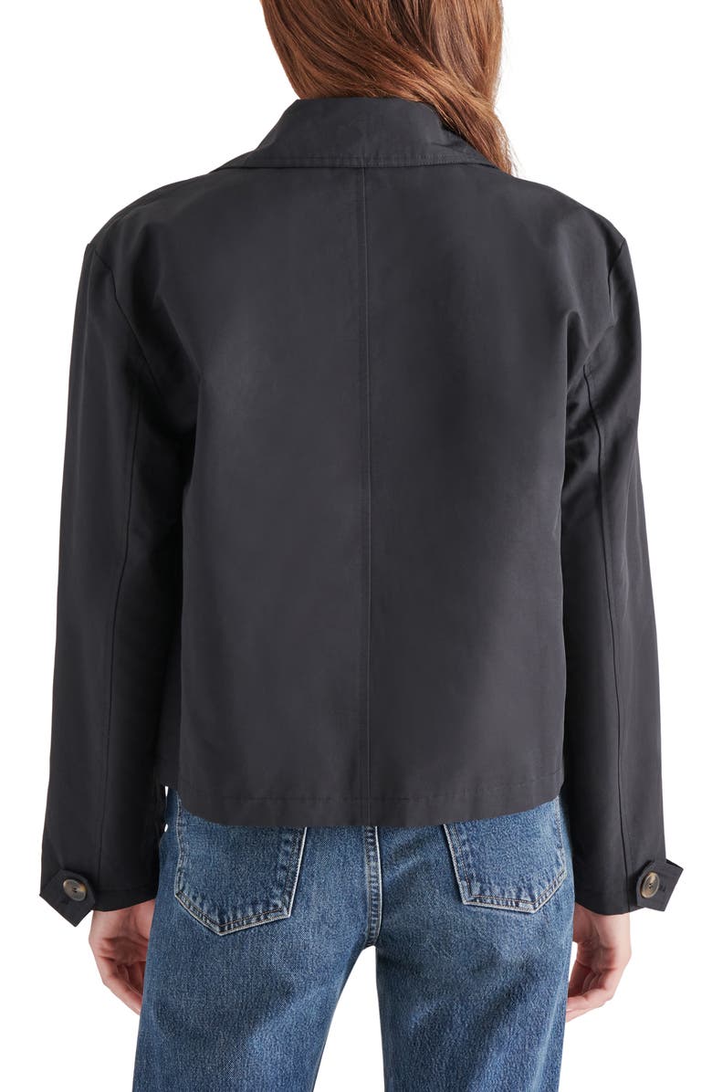 Steve Madden Cropped Trench Shirt Jacket, Alternate, color, 