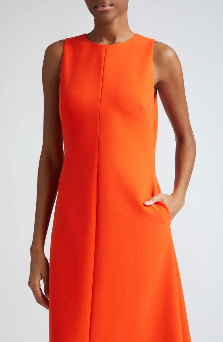 Brandon Maxwell Shiva Sleeveless A-Line Dress, Alternate, color,