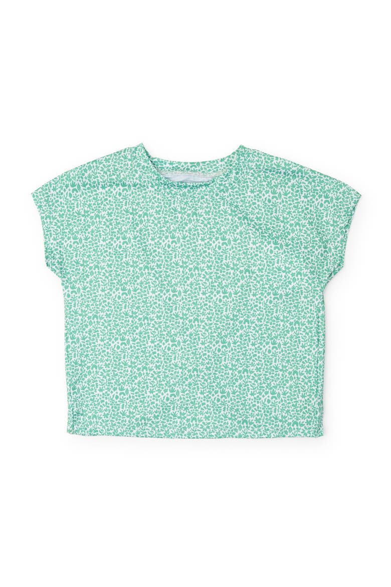 Sloane Girls' Short Sleeve Performance Top by LH Sport, Main, color, Mod Meadow Classic Green