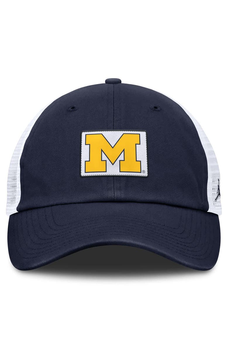 Jordan Brand Men's Jordan Brand Navy/White Michigan Wolverines Primetime Club Trucker Adjustable Hat, Alternate, color, Navy