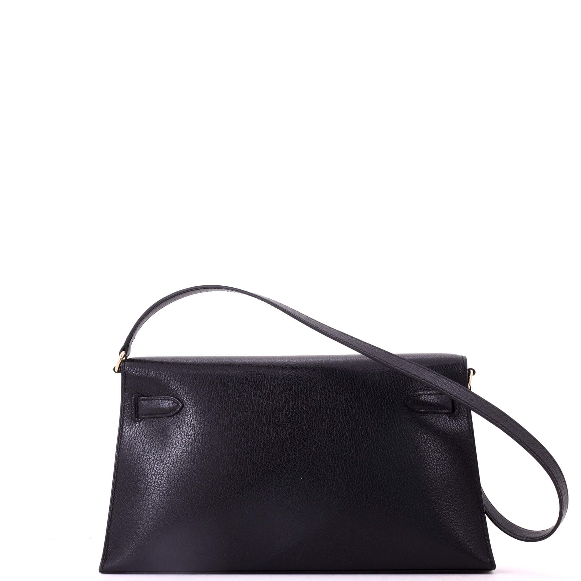 Kelly Elan Shoulder Bag Chevre Chamkila, Alternate, color, Black
