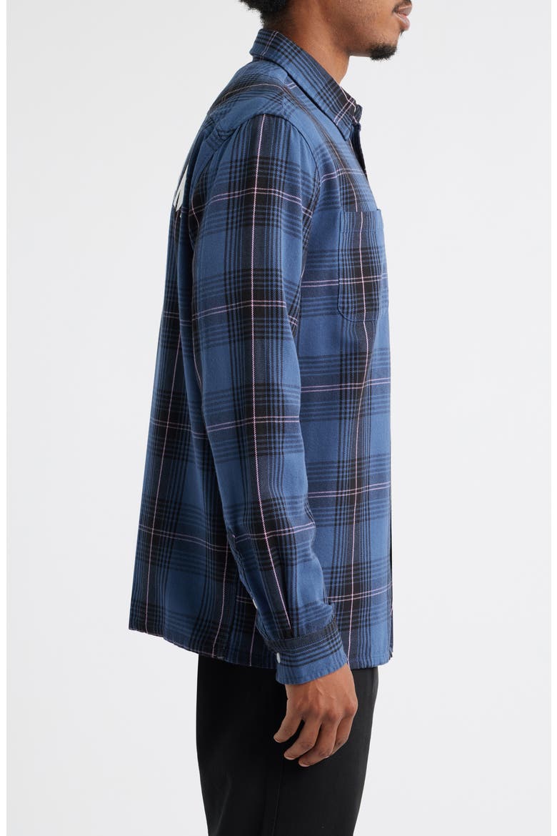 Jacob Flannel Button-Up Shirt, Alternate, color, SARGASSO S