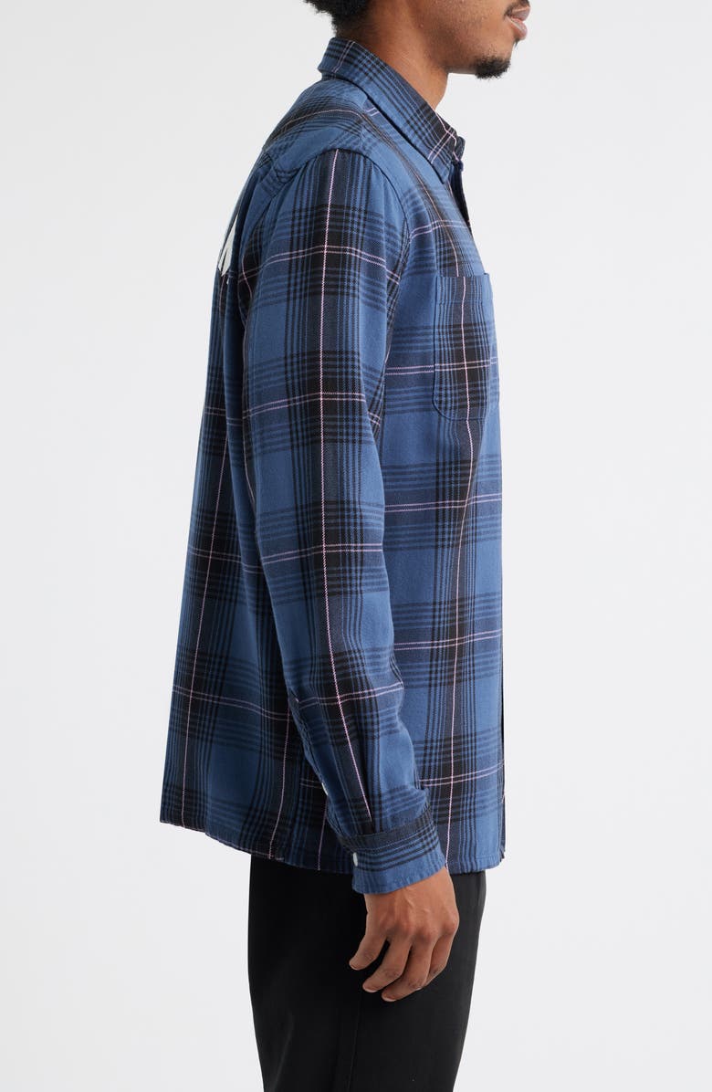 ICECREAM Jacob Flannel Button-Up Shirt, Alternate, color, Sargasso S