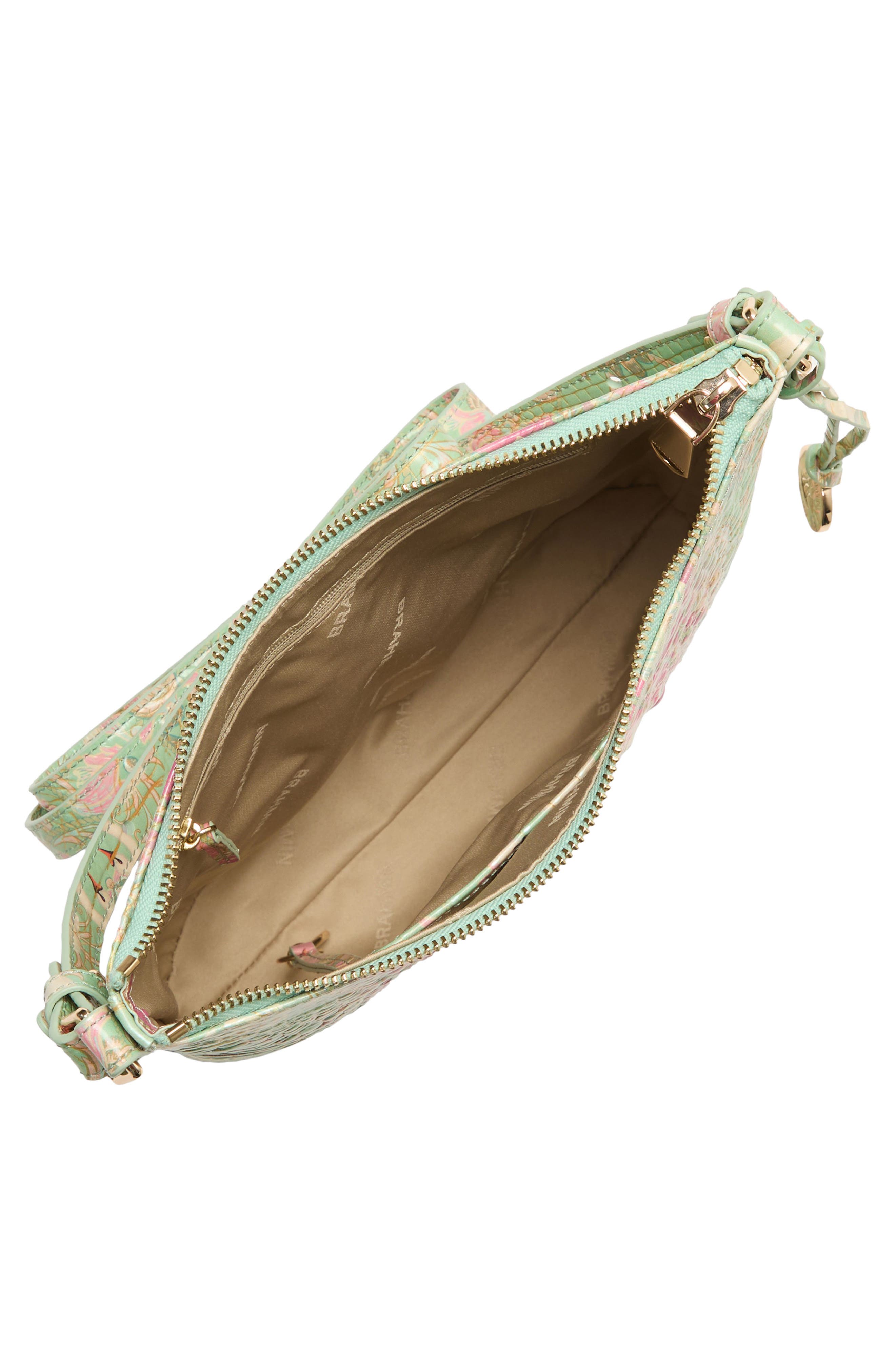 Brahmin Katie Croc Embossed Leather Crossbody Bag, Alternate, color, Odette Ombre Melbourne