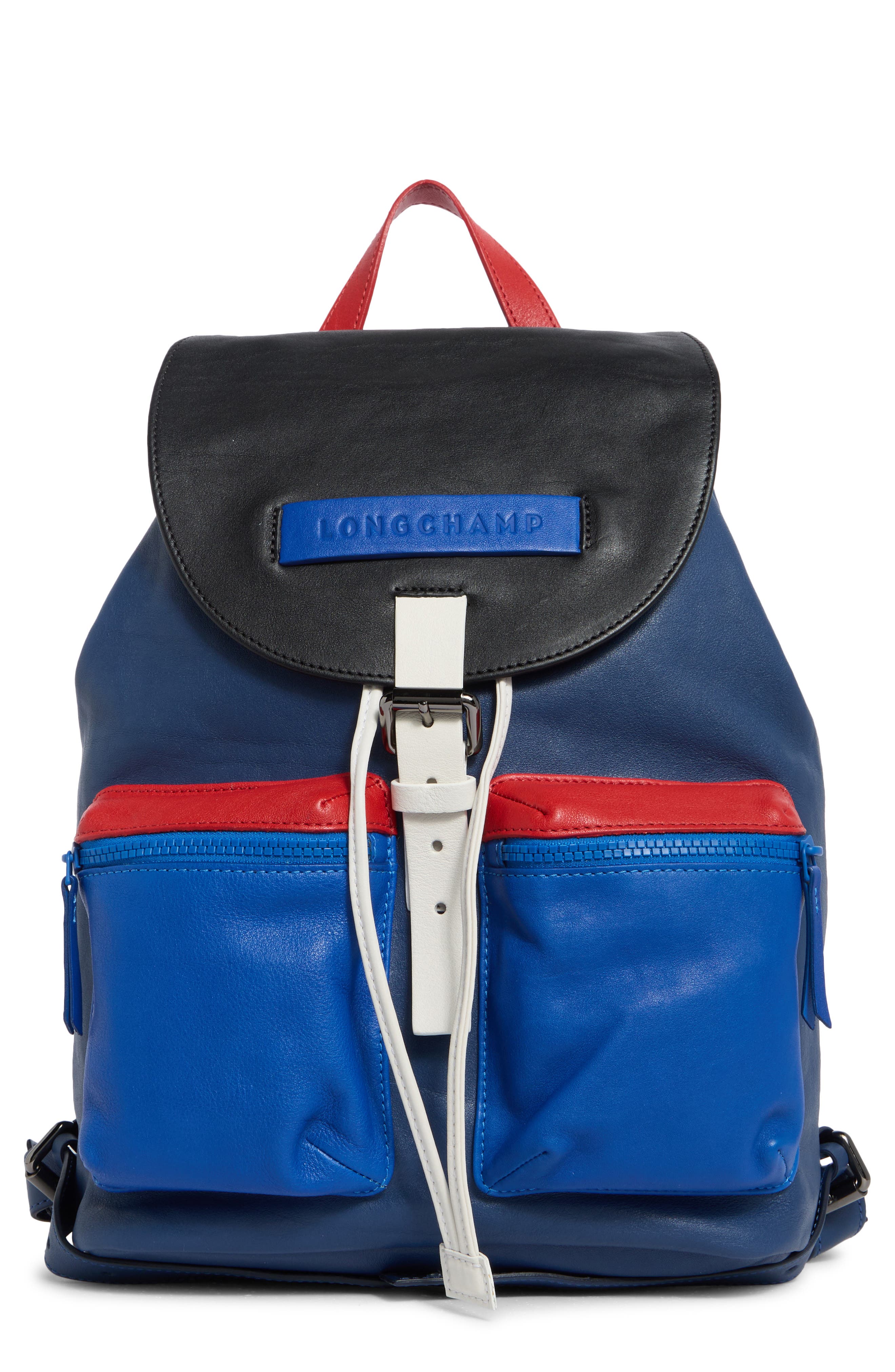 Longchamp LC3D Colorblock Medium Leather Backpack