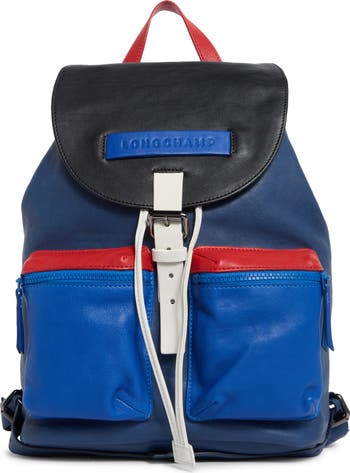 Longchamp Blue Women\'s Backpack with Red Accent - Casual Mini Backpack Longchamp Le Pliage Club Nylon Backpack | Bloomingdale main image 4
