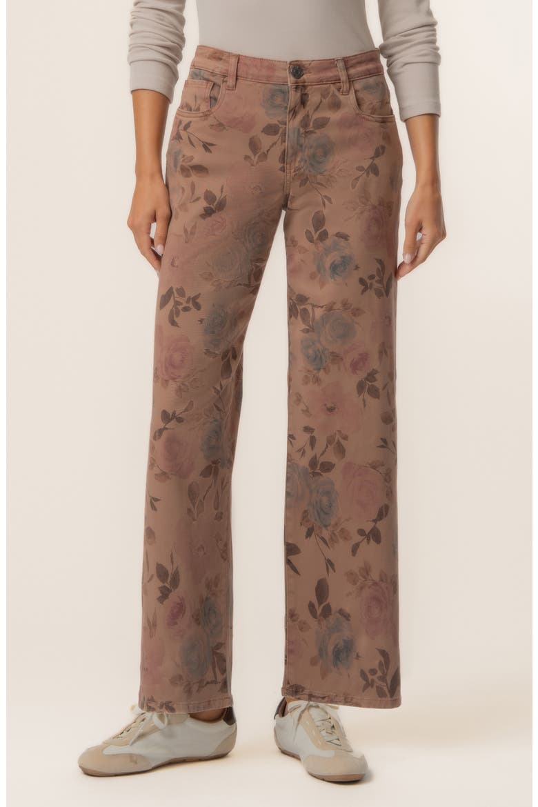 Charlotte High Waist Wide Leg Jeans, Main, color, MAUVE