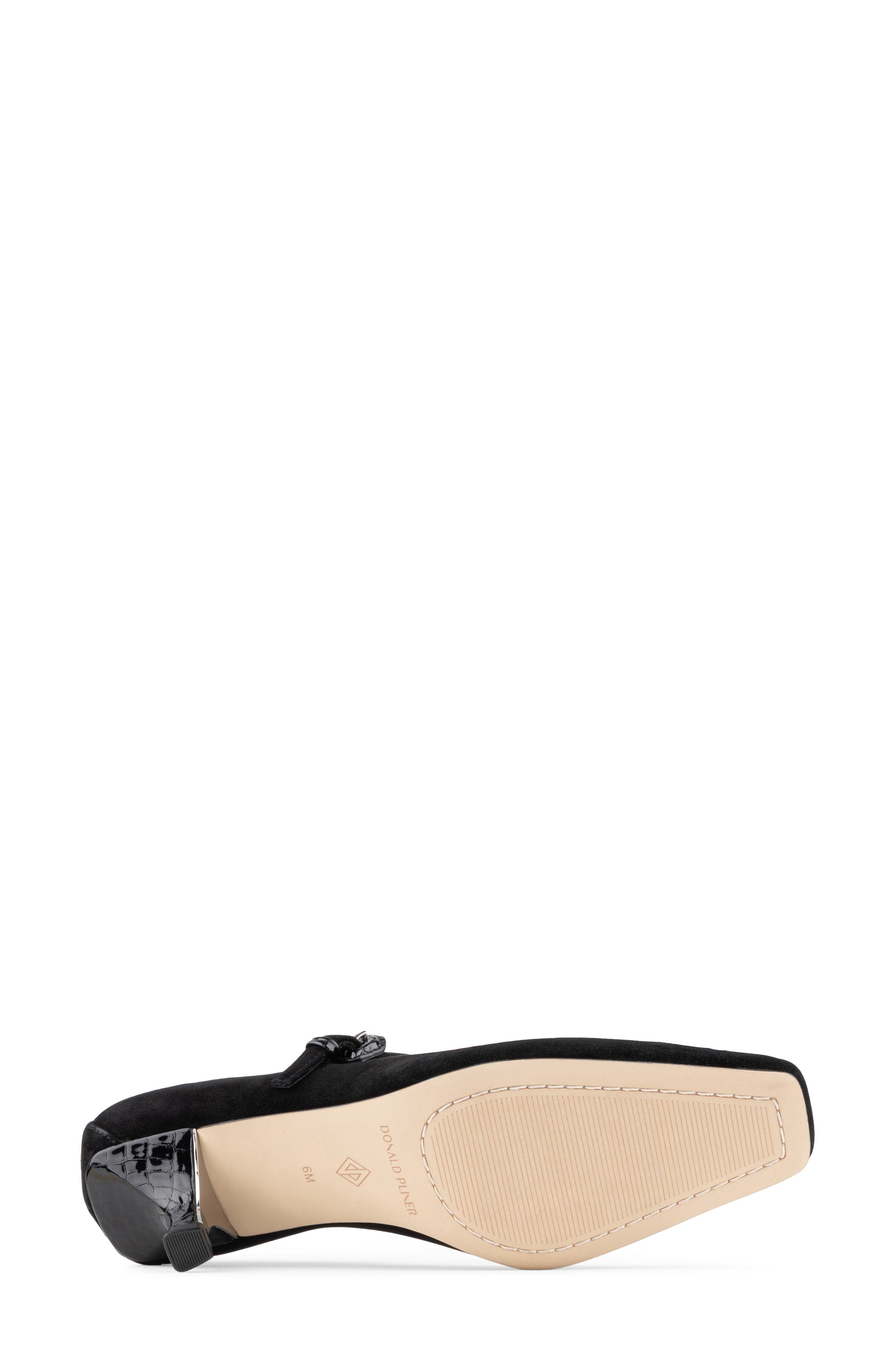 Kalani Mary Jane Leather Pump, Alternate, color, BLACK