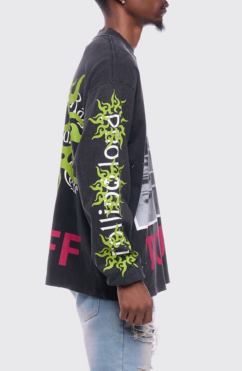 Rolling Loud Nailhead Graphic Long Sleeve T-Shirt, Alternate, color, Washed Black