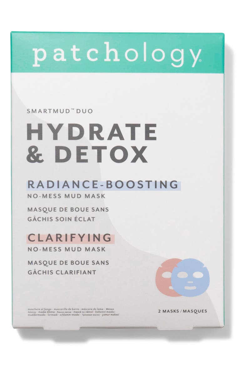 Patchology SmartMud<sup>™</sup> Duo Hydrate & Detox Sheet Masks, Alternate, color,