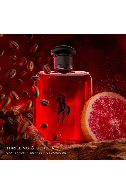 Ralph Lauren Polo Red Eau De Toilette Gift Set $200 Value In Transparent