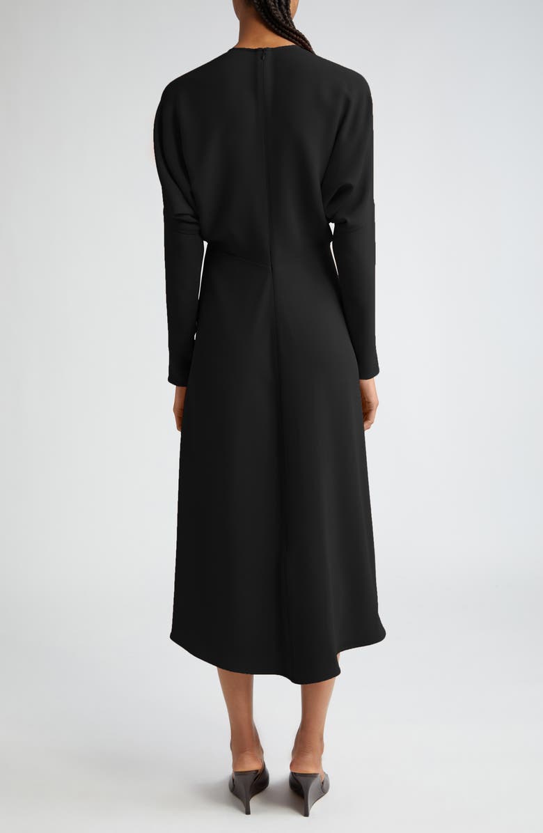 Victoria Beckham Dolman Long Sleeve Cady Midi Dress, Alternate, color, 