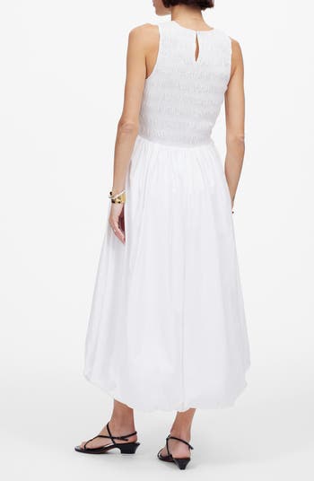 The Melody Bubble Hem Smocked Midi Dress