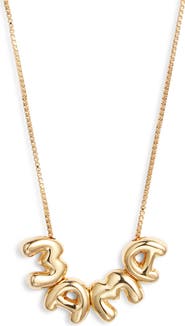 Nordstrom Demi Fine Bubble Mama Pendant Necklace