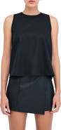Marcella Mckinley Sleeveless Linen & Cotton Top