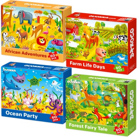 Kids 60 Piece Puzzle Set - Search & Find