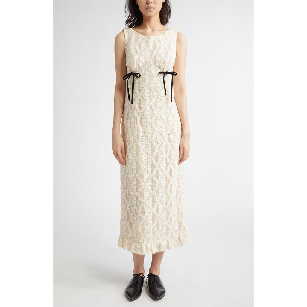 MERUERT TOLEGEN MERUERT TOLEGEN SCULPTED LACE MIDI DRESS