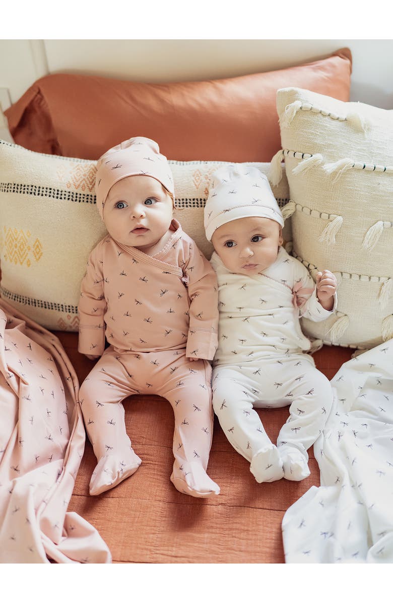 Manière Dainty Dragonfly Footie, Alternate, color, White