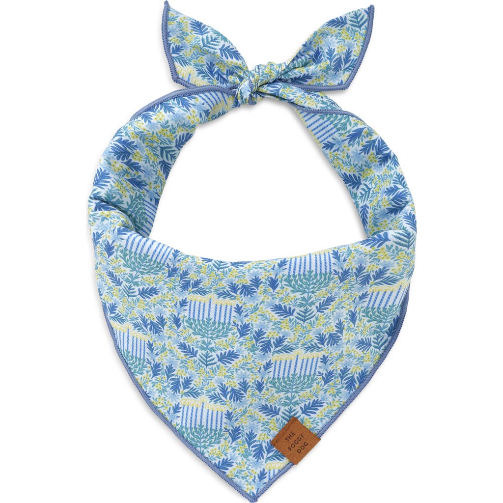 The Foggy Dog Dog Bandana in Flora Menorah  product