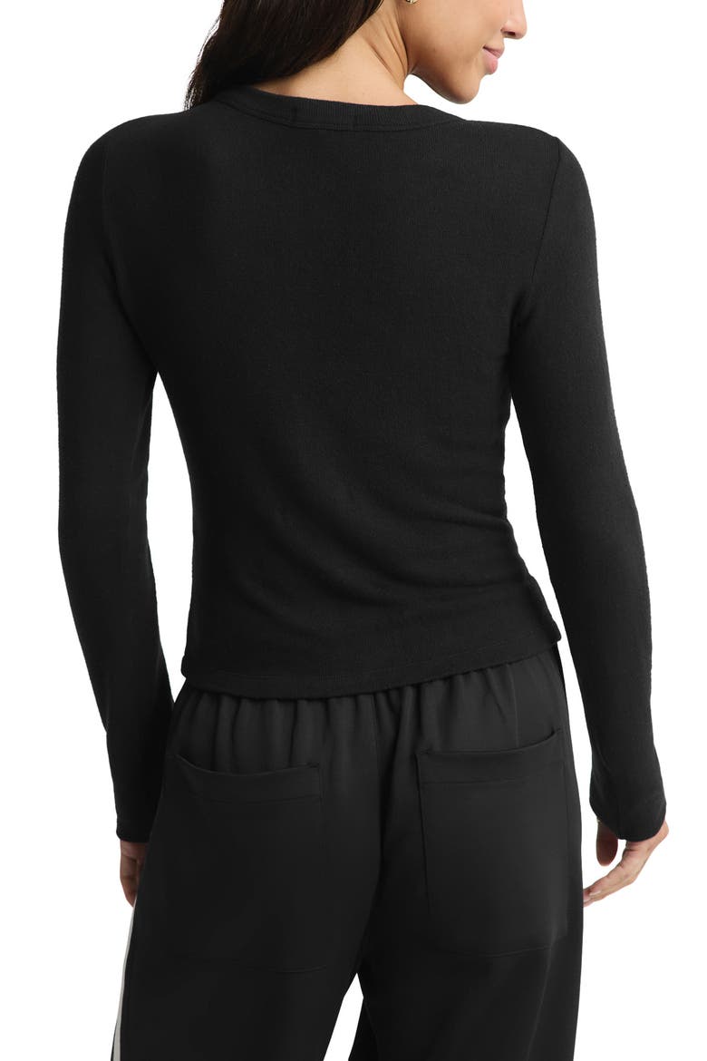 Luxelayer Fitted Cardigan, Alternate, color, BLACK