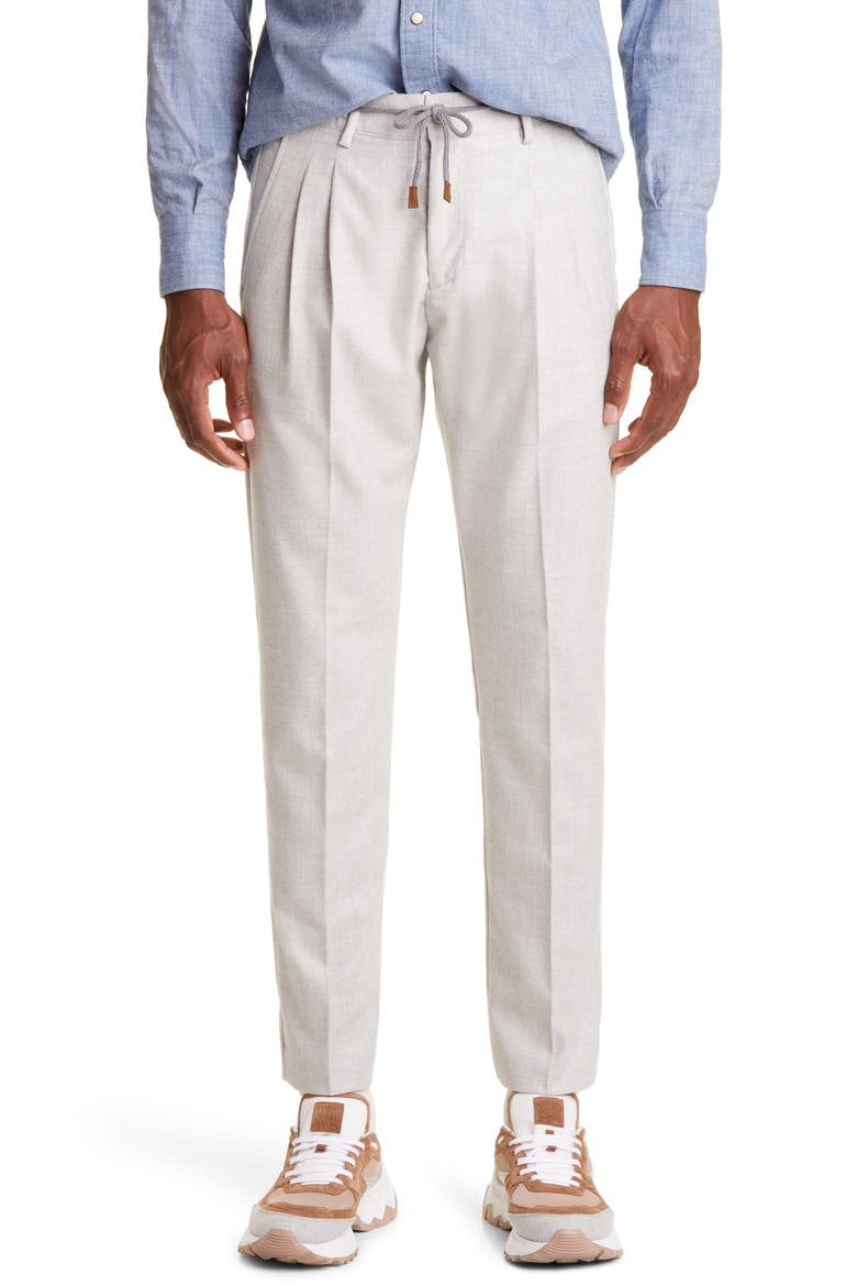 Wool Joggers, Main, color, LIGHT GREY
