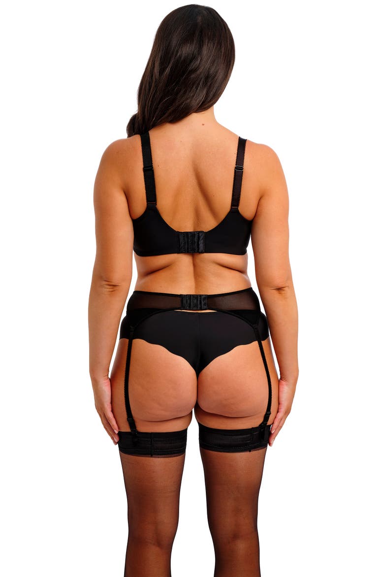 Magdalena Underwire Balconette Bra, Alternate, color, NOIR