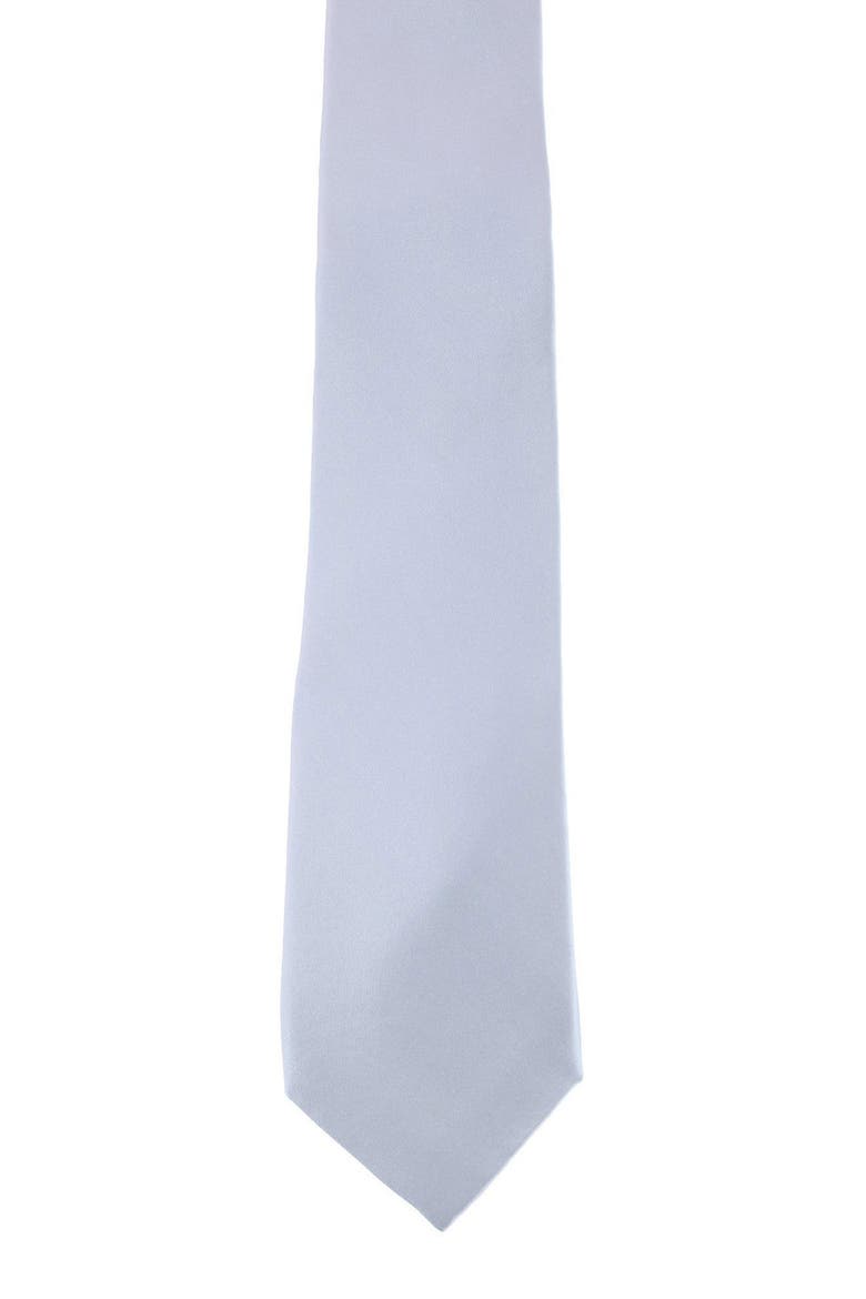 Sutton Sold Silk Tie, Alternate, color, SILVER