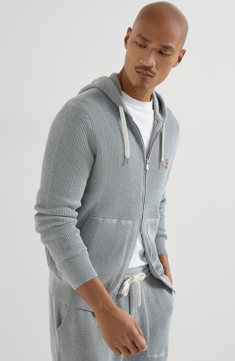 Brunello Cucinelli Knit top, Alternate, color, Grey