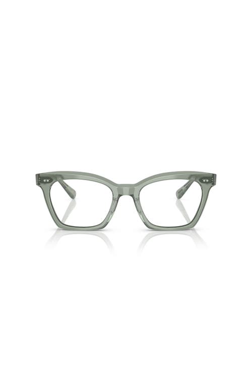 Oliver Peoples 52mm Butterfly Optical Glasses In White