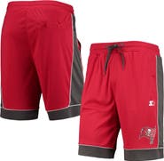 STARTER Men's Starter Red/Pewter Tampa Bay Buccaneers Fan Favorite Fashion Shorts