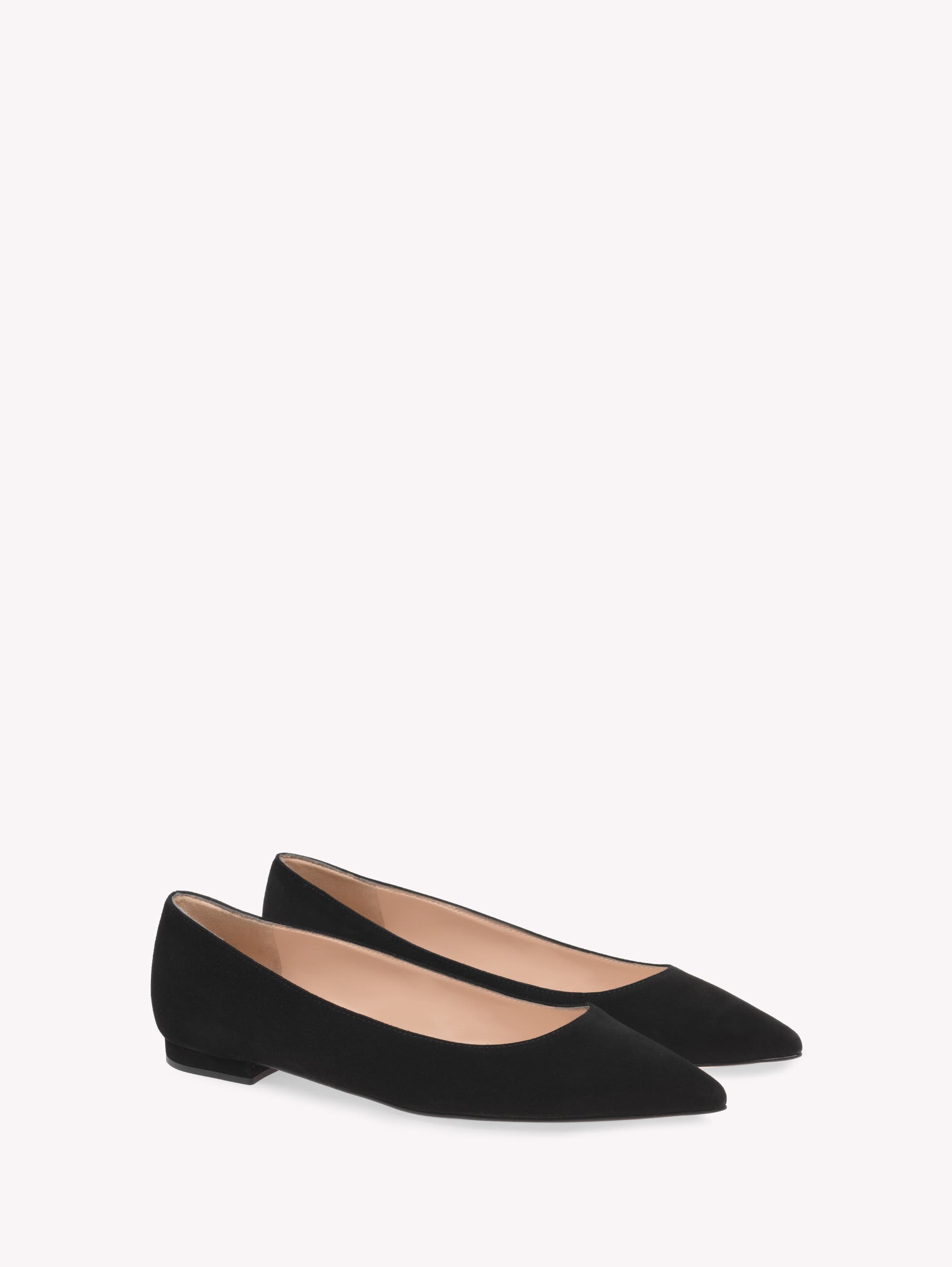 Gianvito Rossi Gianvito Flats, Alternate, color, Black