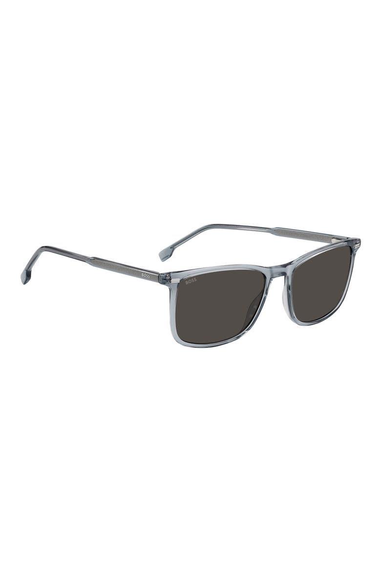 56mm Sunglasses, Alternate, color, BLUE/ GREY