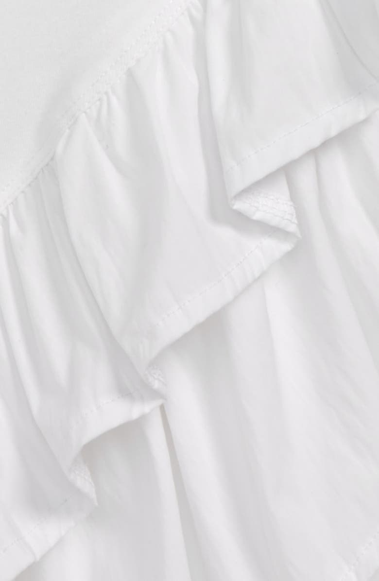 Habitual Calista Mixed Fabric Ruffle Tank Top, Alternate, color, 